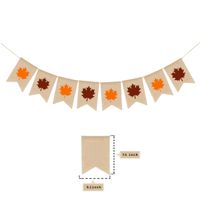 Thanksgiving Pumpkin Maple Leaf Cloth Party Flag main image 2