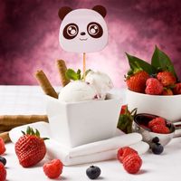 Cumpleaños Panda Emulsión Cumpleaños Bandera Globos Suministros De Decoración De Pasteles main image 5