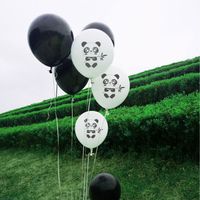 Cumpleaños Panda Emulsión Cumpleaños Bandera Globos Suministros De Decoración De Pasteles main image 4