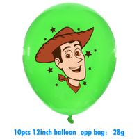 Date D'anniversaire Personnage De Dessin Animé Lettre Émulsion Date D'anniversaire Drapeau Ballons sku image 7
