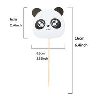 Birthday Panda Emulsion Birthday Flag Balloons Cake Decorating Supplies main image 2