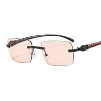 Unisex Fashion Geometric Pc Square Frameless Sunglasses sku image 7