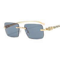Unisex Fashion Geometric Pc Square Frameless Sunglasses main image 3