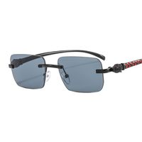 Unisex Fashion Geometric Pc Square Frameless Sunglasses sku image 1