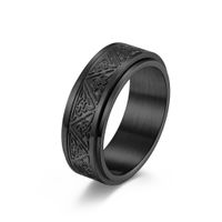 Fashion Geometric Titanium Steel Rings Polishing Stainless Steel Rings sku image 21