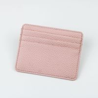 Unisex Pu Leather Solid Color Basic Square Card Holder sku image 3