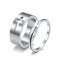 Fashion Cross Stainless Steel Rings Polishing Stainless Steel Rings main image 3
