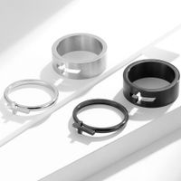 Fashion Cross Stainless Steel Rings Polishing Stainless Steel Rings main image 1