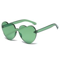 Retro Heart Shape Pc Special-shaped Mirror Frameless Women's Sunglasses sku image 2