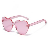 Retro Heart Shape Pc Special-shaped Mirror Frameless Women's Sunglasses sku image 6