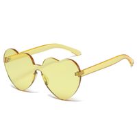 Retro Heart Shape Pc Special-shaped Mirror Frameless Women's Sunglasses sku image 5