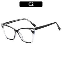 Women's Simple Style Geometric Pc Cat Eye Full Frame Glasses sku image 2