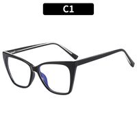 Women's Simple Style Geometric Pc Cat Eye Full Frame Glasses sku image 1