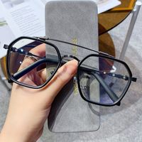 Men's Fashion Geometric Resin Square Full Frame Glasses main image 6