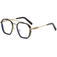 Men's Fashion Geometric Resin Square Full Frame Glasses main image 5