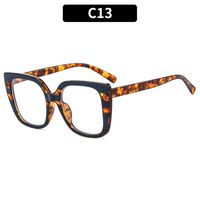 Retro Leopard Pc Square Full Frame Optical Glasses sku image 13