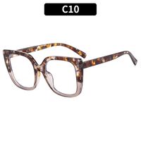 Retro Leopard Pc Square Full Frame Optical Glasses sku image 10