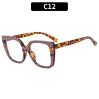 Retro Leopard Pc Square Full Frame Optical Glasses sku image 12