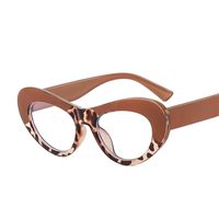 Simple Style Color Block Leopard Pc Butterfly Frame Full Frame Optical Glasses main image 4