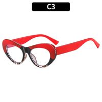 Simple Style Color Block Leopard Pc Butterfly Frame Full Frame Optical Glasses sku image 3