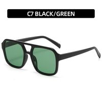 IG Style Streetwear Solid Color Ac Square Full Frame Women's Sunglasses sku image 7