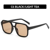 IG Style Streetwear Solid Color Ac Square Full Frame Women's Sunglasses sku image 6