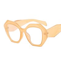 Women's Fashion Solid Color Polygon Full Frame Glasses sku image 5