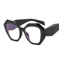Women's Fashion Solid Color Polygon Full Frame Glasses sku image 1