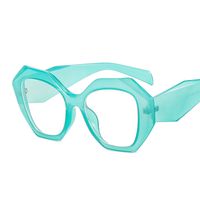 Women's Fashion Solid Color Polygon Full Frame Glasses sku image 6