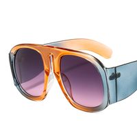 Unisex Fashion Gradient Color Pc Round Frame Full Frame Sunglasses sku image 6