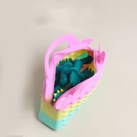 Large Silicone Cartoon Cute Decompression Colorful Toy Handbag main image 4