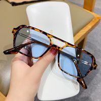 Unisex Fashion Geometric Leopard Ac Oval Frame Full Frame Sunglasses sku image 6
