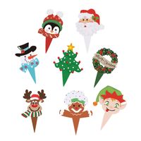 Christmas Christmas Tree Santa Claus Snowman Paper Party Cake Decorating Supplies main image 3