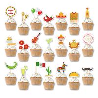 Birthday Cactus Fruit Paper Party Cake Decorating Supplies 21 Pieces main image 2