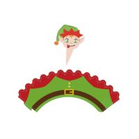 Christmas Christmas Tree Santa Claus Snowman Paper Party Cake Decorating Supplies main image 2