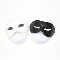 Halloween Solid Color Plastic Masquerade Party Mask main image 3