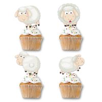 Birthday Sheep Paper Party Cake Decorating Supplies main image 2
