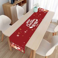 Christmas Fashion Santa Claus Polyester Tablecloth main image 3