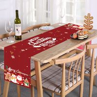 Christmas Fashion Santa Claus Polyester Tablecloth main image 2