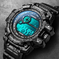 Men's Sports Letter Buckle Electronic Watch main image 1