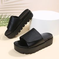 Women's Casual Solid Color Round Toe Platform Sandals sku image 10