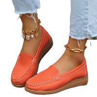 Women's Casual Solid Color Round Toe Loafers main image 3