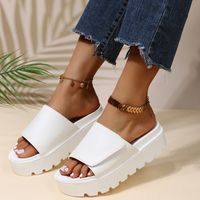 Women's Casual Solid Color Round Toe Platform Sandals main image 2
