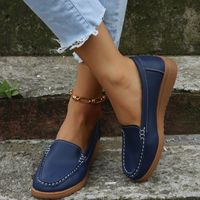 Women's Casual Solid Color Round Toe Loafers main image 6