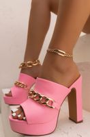 Women's Fashion Solid Color Open Toe High Heel Sandals main image 6