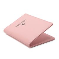 Unisex All Seasons Pu Leather Letter Solid Color Fashion Square Open Card Holder main image 1