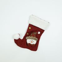 Christmas Snowman Cloth Party Christmas Socks sku image 1