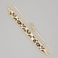 Simple Retro Ethnic Style Multicolor Leopard Pattern Wide Bracelet sku image 6