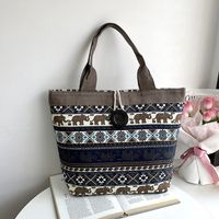 Women's Small All Seasons Canvas Ethnic Style Tote Bag sku image 6