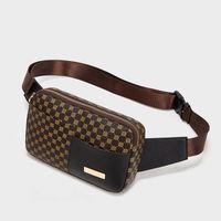 Women's Small All Seasons Pu Leather Printing Vintage Style Square Zipper Fanny Pack main image 1